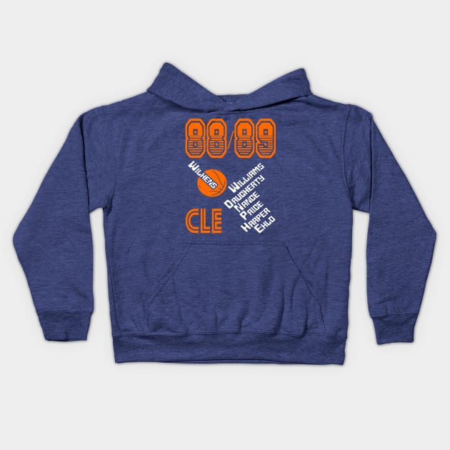 1988-89 Cleveland Cavaliers Kids Hoodie by Pastime Pros